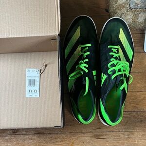 NIB adidas Adizero Avanti TYO Men's Black with Neon Green Running Shoes Size 11